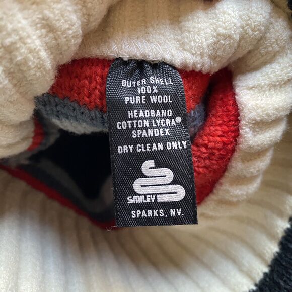 Vintage Smiley Wool Beanie. Black. XS/S. 80’s. Winter. Kids or Small Headed. USA - Picture 4 of 9